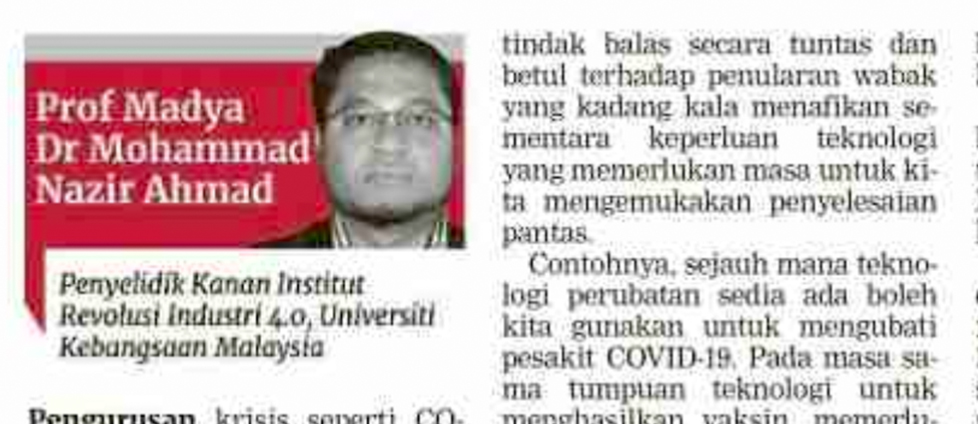 News Clipping: Assoc. Prof. Dr. Mohammad Nazir Ahmad Research Works